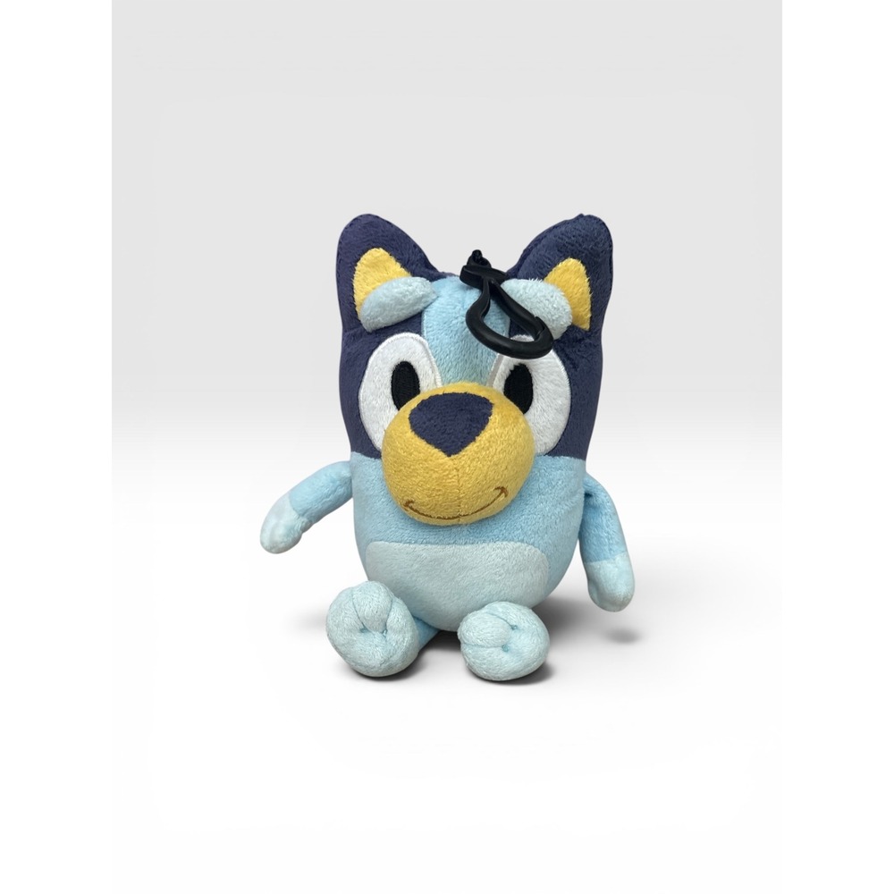 Bluey Heeler Plush Clip On 6.5 Inch Mini Stuffed Animal Dog Backpack Charm Blue